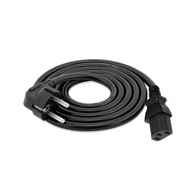 CE Standard PSU Supply European 2pin Plug Power Cable with VDE Schuko EU IEC C13 Power Cord Plug Connector