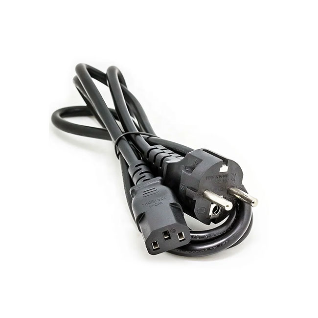 1.5M 1.8M Black High Quality EU Power Cord with Copper for Laptop Desktop Computer Power Cable C13 C7 C5