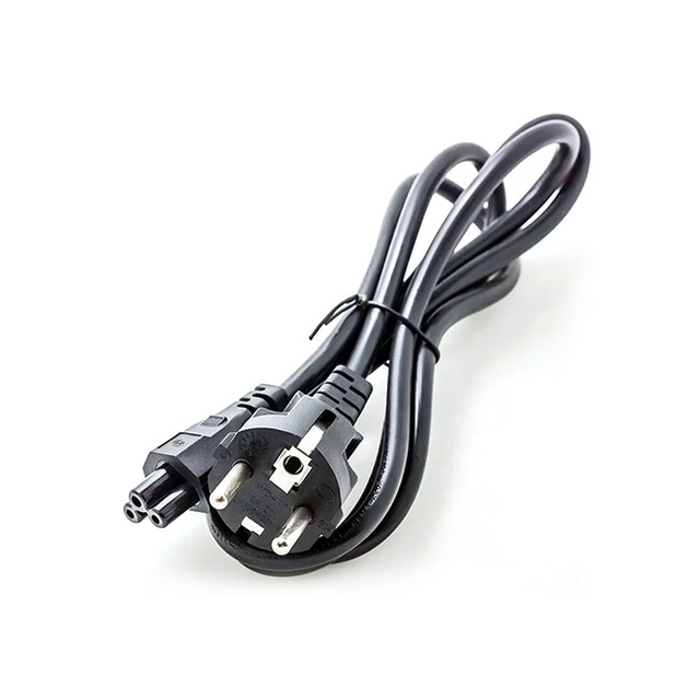 1.5M 1.8M Black High Quality EU Power Cord with Copper for Laptop Desktop Computer Power Cable C13 C7 C5