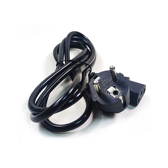 1.5M 1.8M Black High Quality EU Power Cord with Copper for Laptop Desktop Computer Power Cable C13 C7 C5