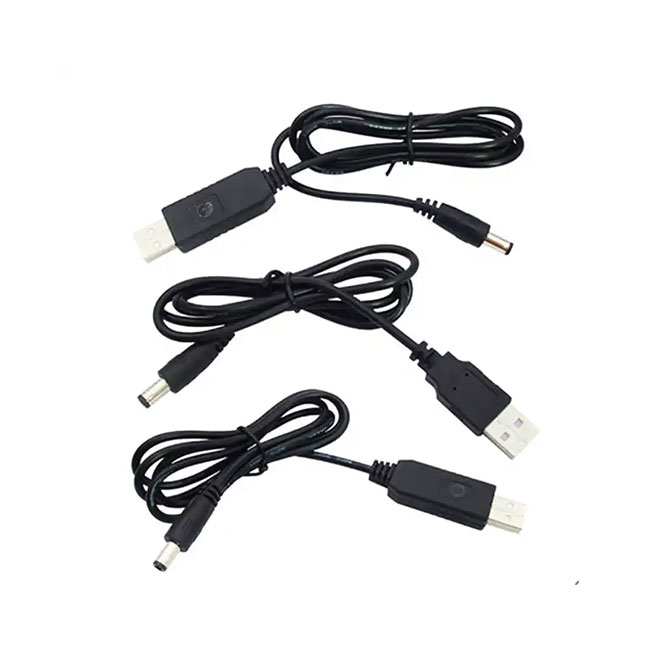 Usb To Dc Adapter Charger Power Cable 5v To 12v Dc Output Power Step Up Converter Cable