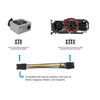4pin IDE 1 To 5 SATA 15Pin Professional Repair Tools PC Computer Accessories Easy Apply Power Supply Hard Drive Splitter Cable