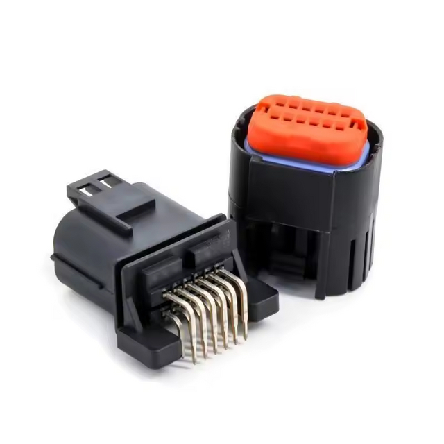 Waterproof, board-to-cable application, 12 pos., Right angle Pin header