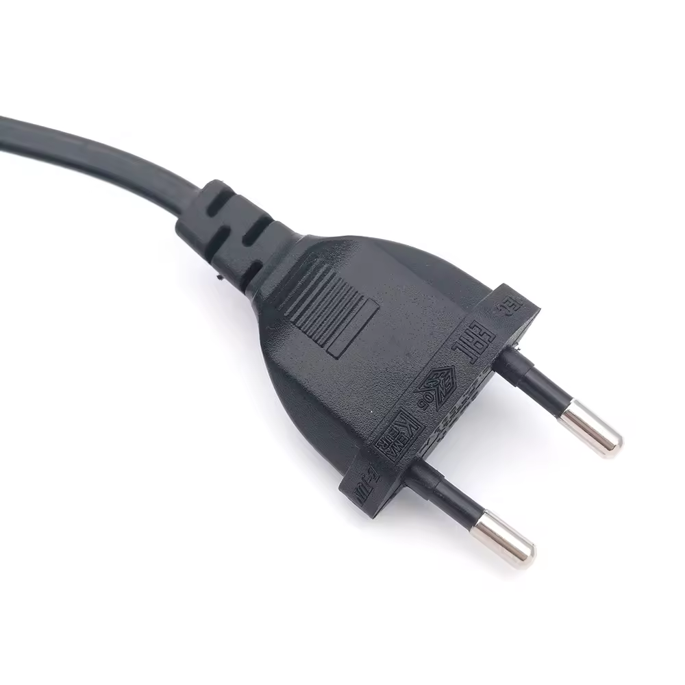 300cm Figure 8 AC Customizable Power Plugs Schuko CEE7/16 EU Type Right Angled To IEC C7 Power Lead Cable for Samsung Philips Sony LED TV