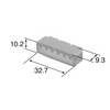 Rectangular Automotive Connectors Wire to Wire Pin Holder Wire Harness Housing