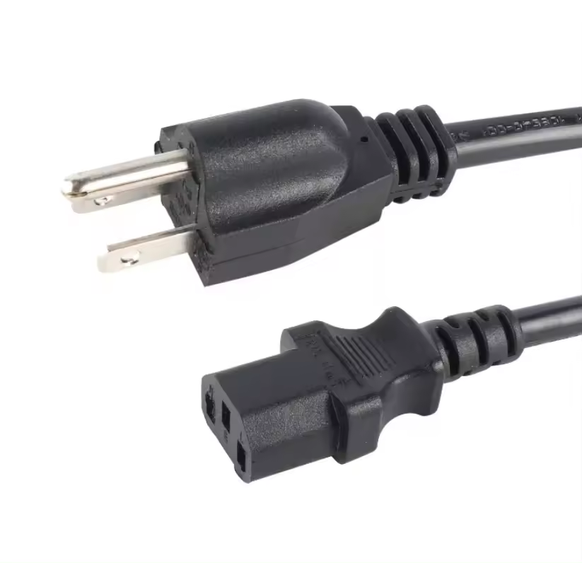 NEMA 5-15P USA Standard 3 Pin AC Power Cord SPT SJT SVT SJTW US Flexible Power Plugs ULCable 3 Prong