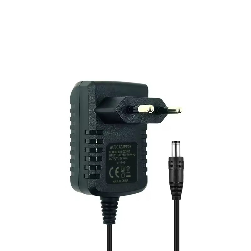 Hot Selling 12V 1A Adaptor European Wall Plug Black Monitoring Printer DC Power Adapter Appliances Power Plugs