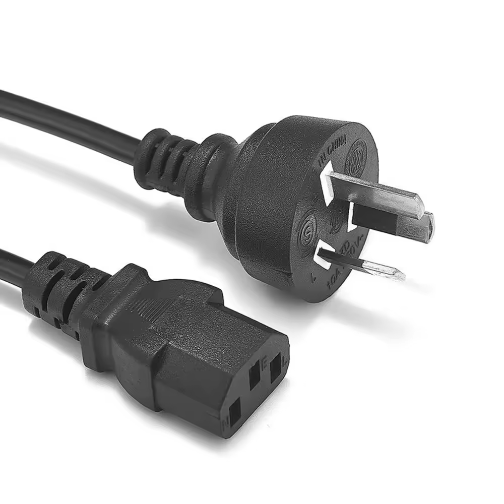 0.5MM 1MMM 1.5MM 2MM 10a 16a 250v Ac Cord Au Australia As3112 3 Prongs To Iec 320 C13 3 Pin Female Customizable Power Plugs