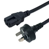 PVC Jacket Europe 3-prong Italy USA SAA UK 3 Pin Power Cable To IEC C15 Connector Ac Secure Power Plugs