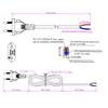 EU VDE Standard Ac Power Extension Cord 2 Pin To C7 I Sheng High-quality Power Plugs