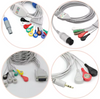 3.5mm 2 In 1 Head Ecg Eeg Snap Cable For Physical Therapy Electrodes Cable 3.5 Mm 2 Lead Snap Button Medical Wire Harness