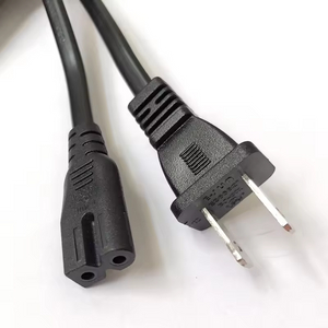 6ft US Power Supply Cord NEMA 1-15P IEC 60320 C7 Polarized Figure-8 Durable Power Plugs UL Listed