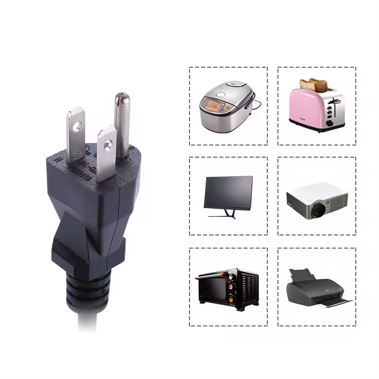 3 Prong AC Power wall Cord 3pin US plug wire cable power supply Plug 3 Prong UL Power Cord C13