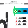 6Ft 1.8M 0.75Mm Extension Australia Figure 8 Au Cable 2Pin Prong Plug Iec C7 Connector Ac Customizable Power Plugs