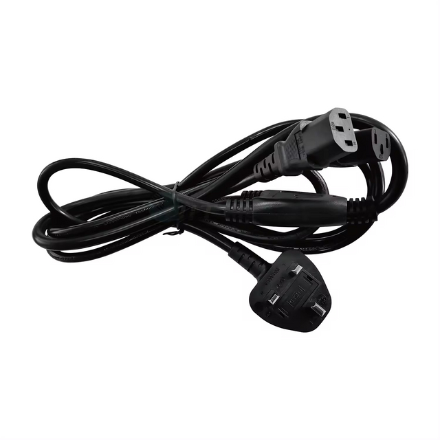 UK 2*C13 Secure Power Plugs 6 Ft Y Splitter 250V Rating 13A Rated Industrial Equipment Grade 1.8 Meters Long for PDU