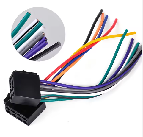 Wire Harness Manufacturer Car ISO Amplifier with 8 Pin Connector Automotive Electronic Wiring Harness Full Kit for Vehicle Upgrade