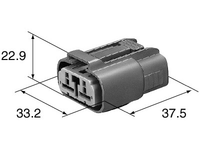  3 Way Sealed Female Connector 