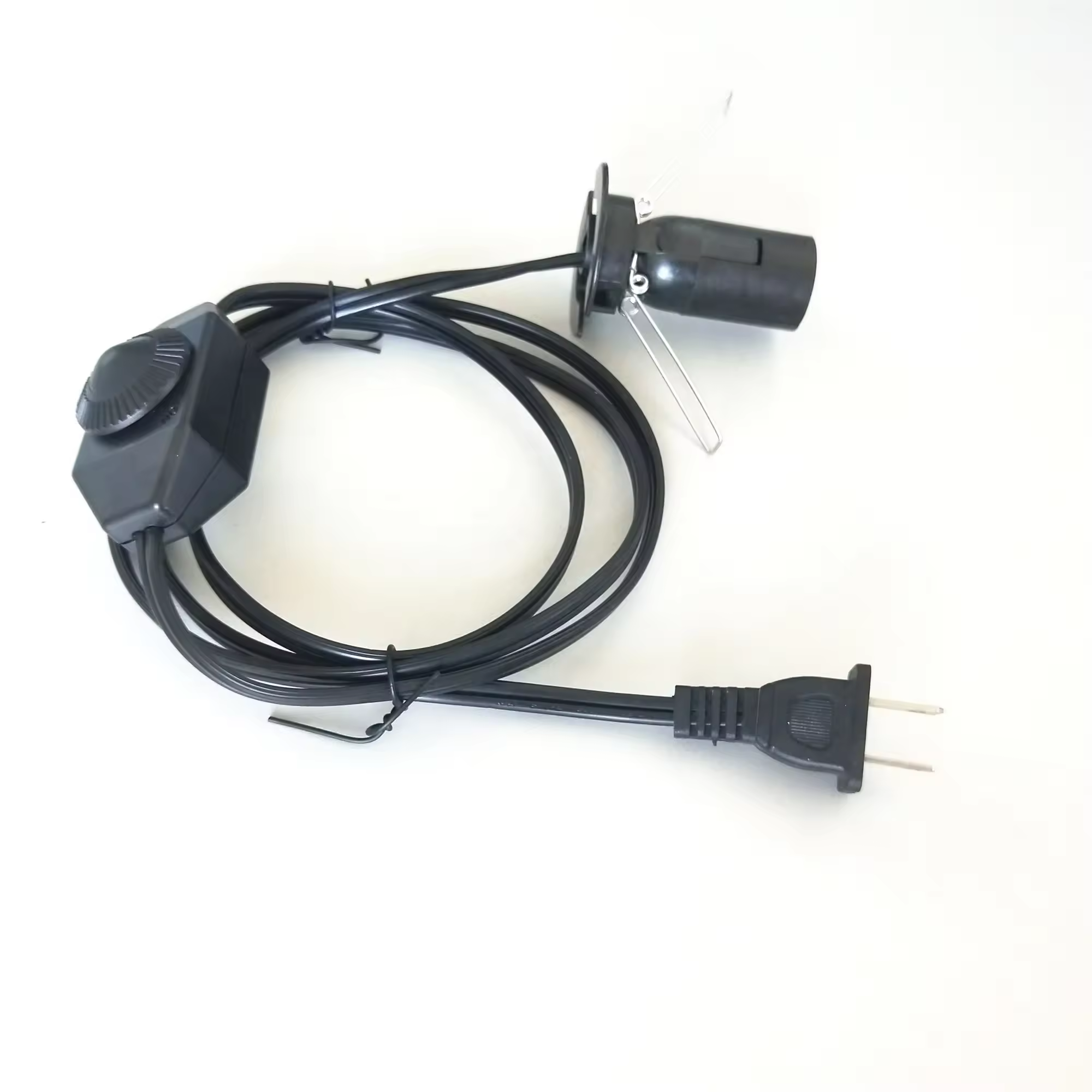 High-quality Power Plugs SPT-2 Black UL Listed Lamp Power Cord with Inline Switch Tinned End