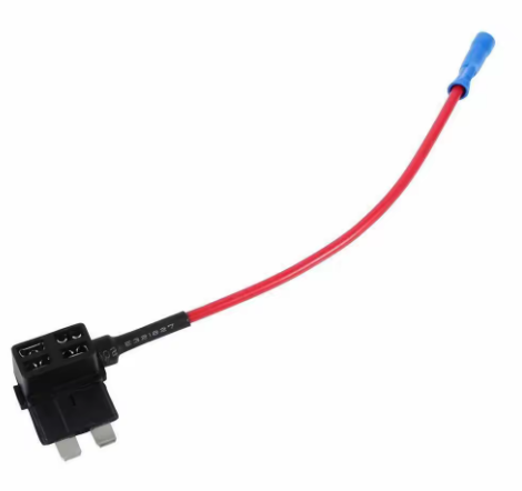 12V Mini Fuse Tap Adapter ATM APM Blade Fuse Holder, Blade Fuse Box Holder Plug Abrasion-resistant Automotive Wiring Harness