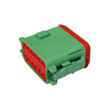 Housing for Female Terminals Wire-to-Wire 12 Position Green Color Sealable Automotive Connectors DT06-12SC-P012