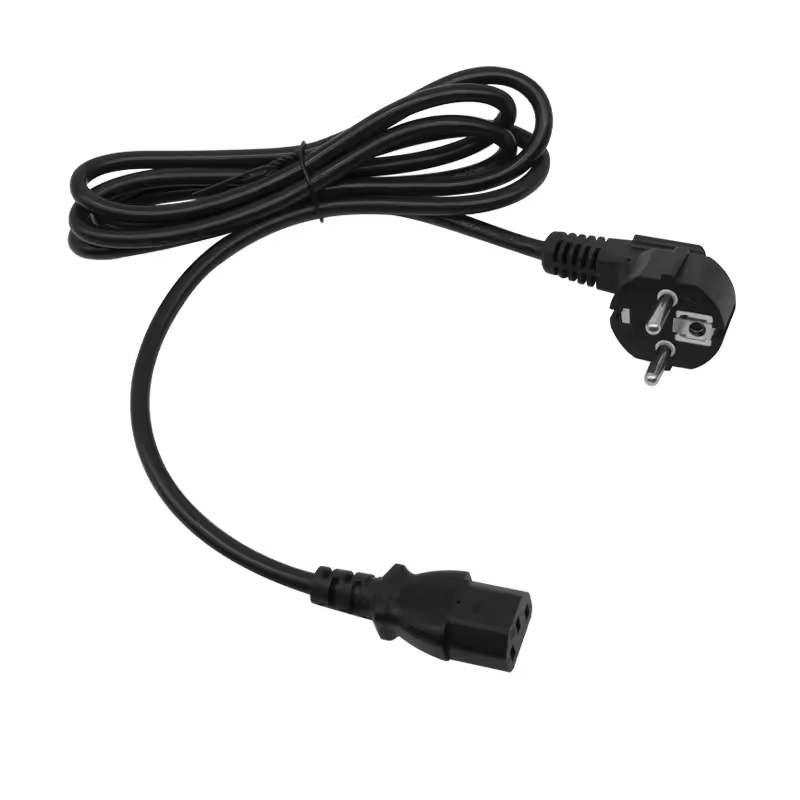 High-quality Power Plugs 2 Pin Ac European Cable Wholesale Eu Ac Power Cord for Computer