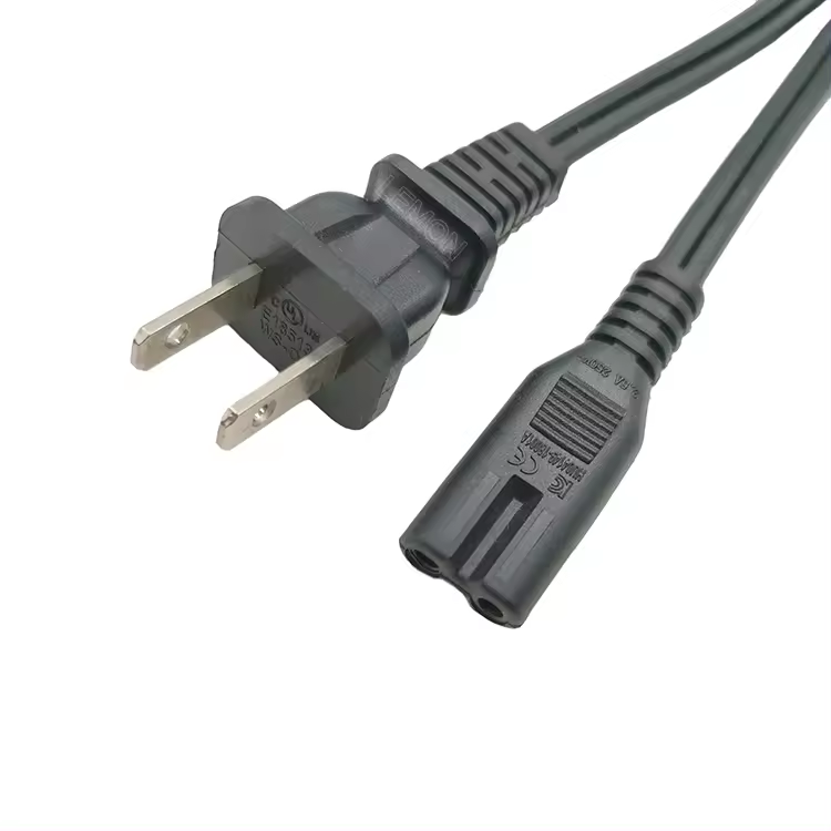 18AWG 16AWG USA Standard NEMA 1-15P 2PIN Plug American AC High-quality Power Plugs SPT-1/SPT-2/NISPT-2