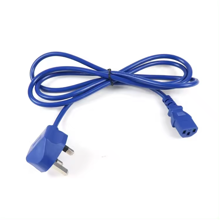 PVC UK Extension 3 Prong Ac Customization Power Plugs for Laptop Notebook Printer