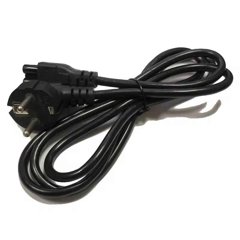 High-quality Power Plugs Computer Ac Cable EU Plug 2 Pin for Laptop Adapter Power Cord