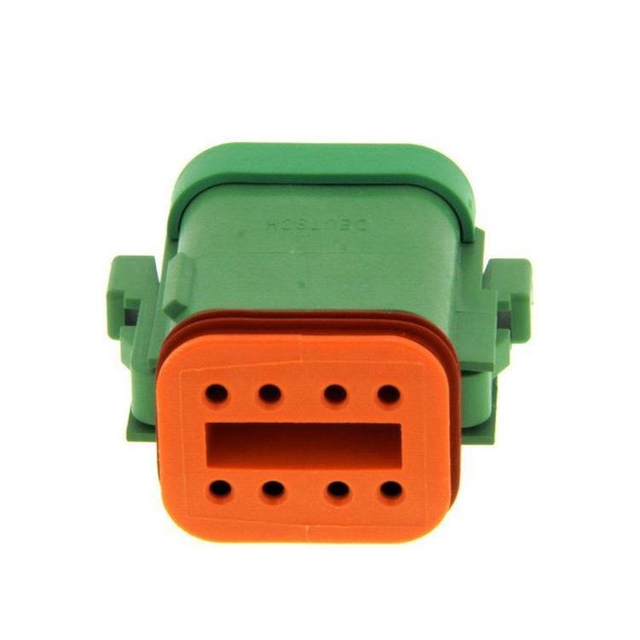 Automotive 8 Position Green Color Wire connectors For DT06-08SC-C017