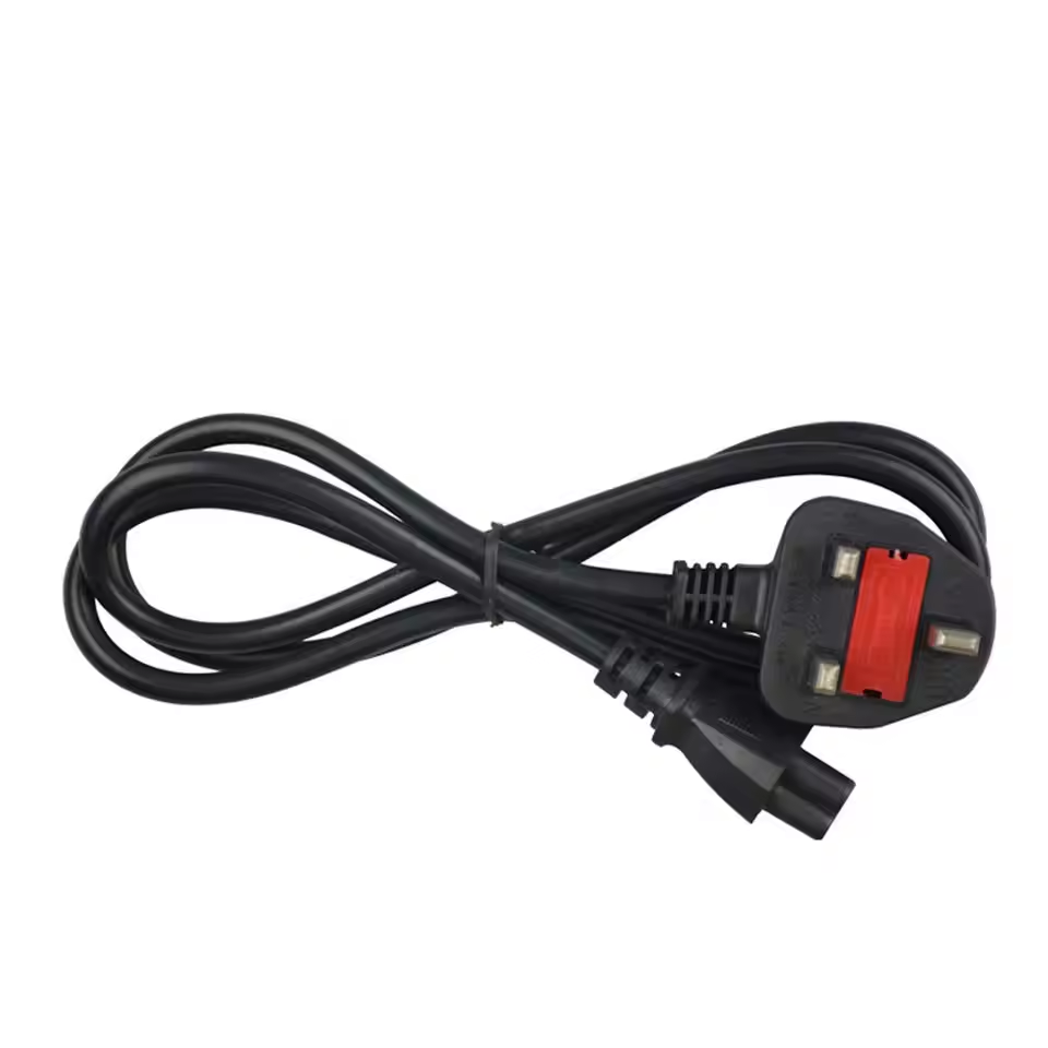 Best Price 3 Pin UK Heat-resistant Power Plugs Apply To Kettle Port And Laptop Computer Power Cable Power Supply Cable