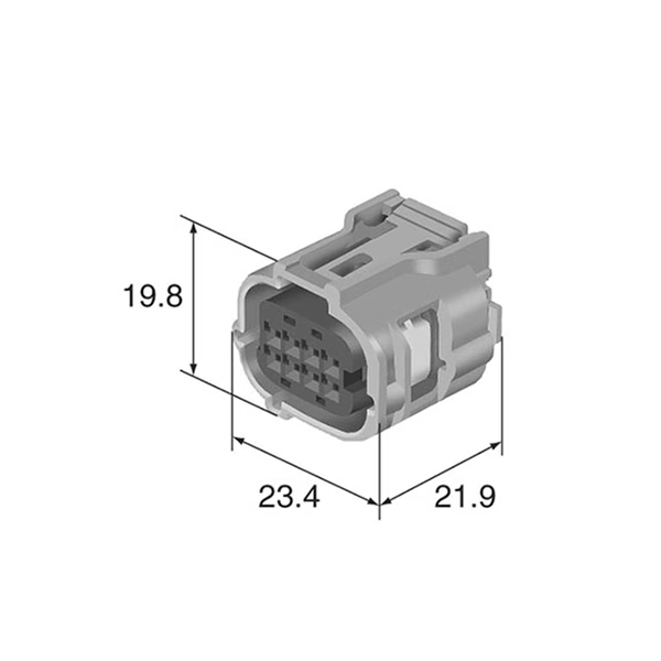 6 pin waterproof automotive connectors