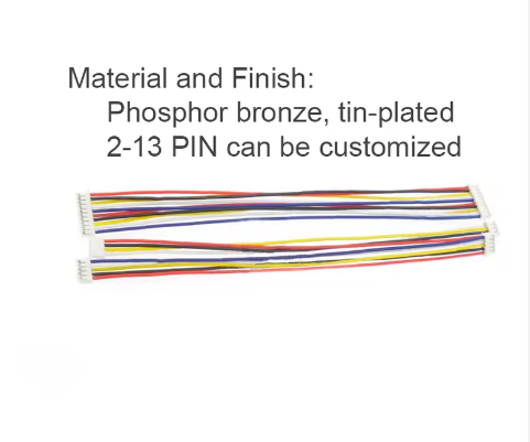 Oem Odm Custom Jst 2 3 4 5 6 7 8 9 10 11 12 13 Pin Male Female Connector Zh 1.5mm Pitch Wire Cable Assembly Wiring Harness