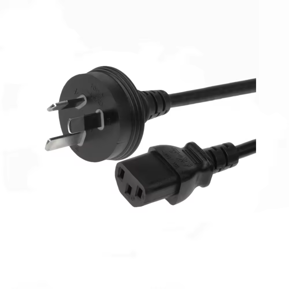 0.5MM 1MMM 1.5MM 2MM 10a 16a 250v Ac Cord Au Australia As3112 3 Prongs To Iec 320 C13 3 Pin Female Customizable Power Plugs