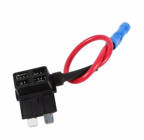 12V Mini Fuse Tap Adapter ATM APM Blade Fuse Holder, Blade Fuse Box Holder Plug Abrasion-resistant Automotive Wiring Harness